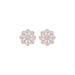 Diamond Crescent Earrings 18 KT / Rose Gold