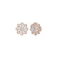Diamond Crescent Earrings 18 KT / Rose Gold