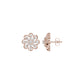 Diamond Crescent Earrings 18 KT / Rose Gold