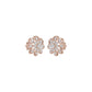 Diamond Crescent Earrings 18 KT / Rose Gold