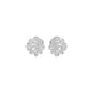 Diamond Crescent Earrings 18 KT / White Gold