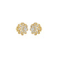 Diamond Crescent Earrings 18 KT / Yellow Gold
