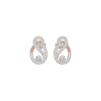Diamond Starfire Earrings 18 KT / Rose Gold