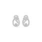 Diamond Starfire Earrings 18 KT / White Gold