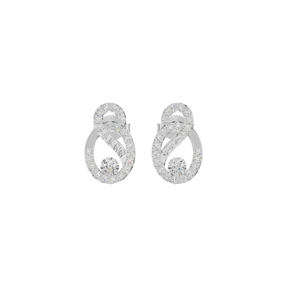 Diamond Starfire Earrings 18 KT / White Gold