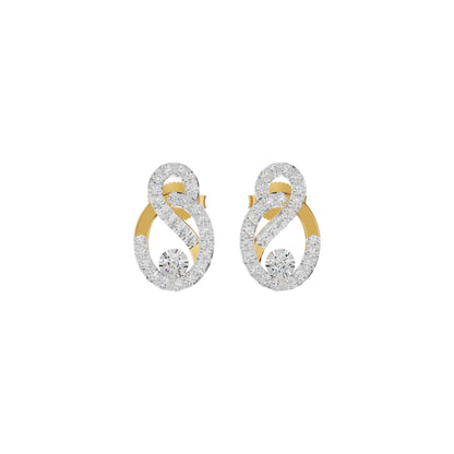 Diamond Starfire Earrings 18 KT / Yellow Gold