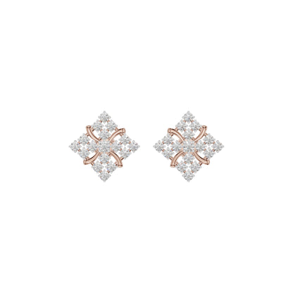 Northern Stars Diamond Stud Earrings 18 KT / Rose Gold