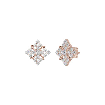 Northern Stars Diamond Stud Earrings 18 KT / Rose Gold