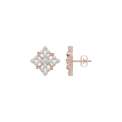 Northern Stars Diamond Stud Earrings 18 KT / Rose Gold