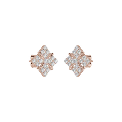 Northern Stars Diamond Stud Earrings 18 KT / Rose Gold