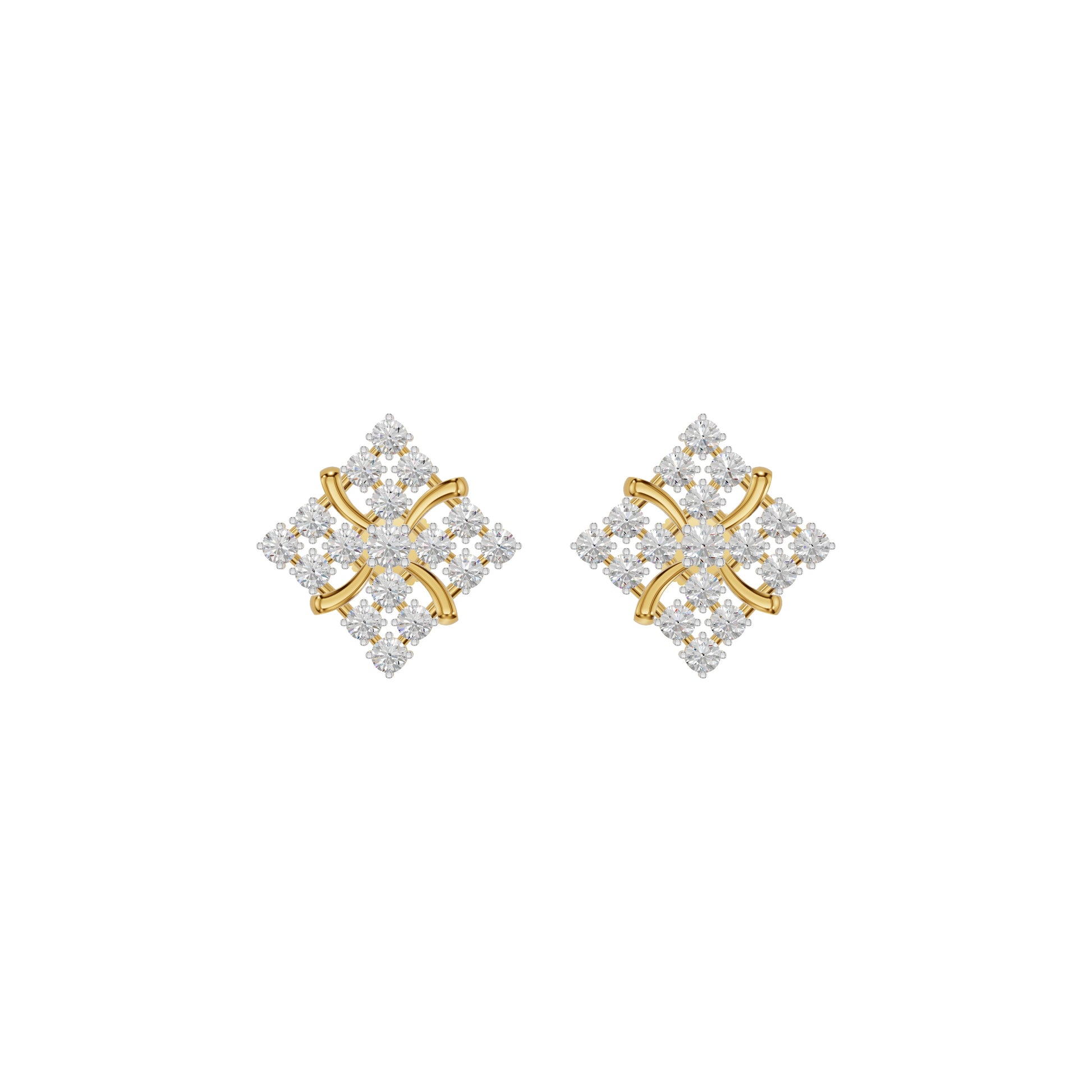 Northern Stars Diamond Stud Earrings 18 KT / Yellow Gold