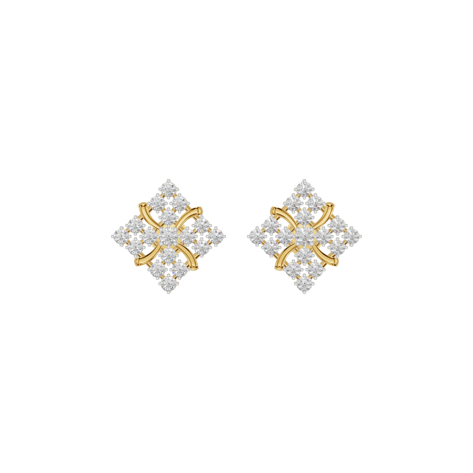 Northern Stars Diamond Stud Earrings 18 KT / Yellow Gold