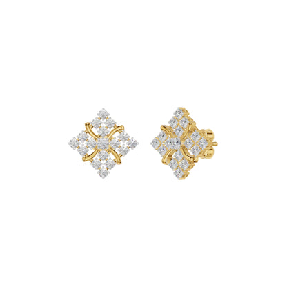 Northern Stars Diamond Stud Earrings 18 KT / Yellow Gold