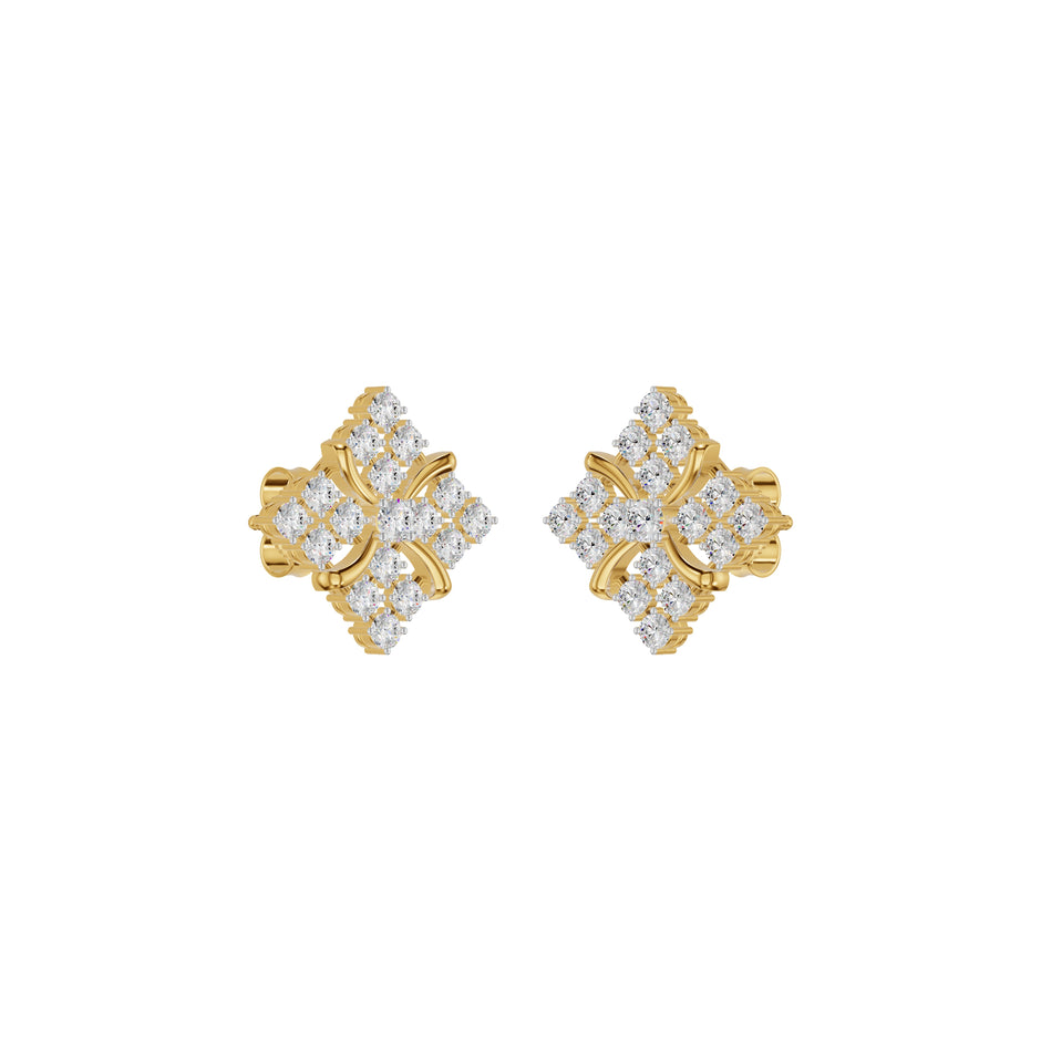Northern Stars Diamond Stud Earrings 18 KT / Yellow Gold