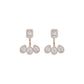 Flora Gleam Diamond Stud Earrings 18 KT / Rose Gold