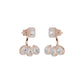 Flora Gleam Diamond Stud Earrings 18 KT / Rose Gold