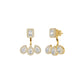 Flora Gleam Diamond Stud Earrings 18 KT / Yellow Gold