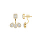 Flora Gleam Diamond Stud Earrings 18 KT / Yellow Gold