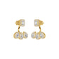 Flora Gleam Diamond Stud Earrings 18 KT / Yellow Gold