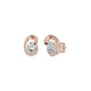 Twinkling Orbs Diamond Stud Earrings 18 KT / Rose Gold