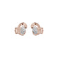 Twinkling Orbs Diamond Stud Earrings 18 KT / Rose Gold