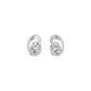 Twinkling Orbs Diamond Stud Earrings 18 KT / White Gold