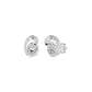 Twinkling Orbs Diamond Stud Earrings 18 KT / White Gold