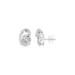 Twinkling Orbs Diamond Stud Earrings 18 KT / White Gold