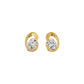 Twinkling Orbs Diamond Stud Earrings 18 KT / Yellow Gold