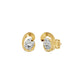Twinkling Orbs Diamond Stud Earrings 18 KT / Yellow Gold