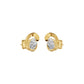 Twinkling Orbs Diamond Stud Earrings 18 KT / Yellow Gold