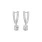 Tiered Diamond Drop Earrings 18 KT / White Gold