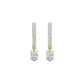 Tiered Diamond Drop Earrings 18 KT / Yellow Gold