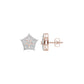 Tiny Stars Diamond Stud Earrings 18 KT / Rose Gold