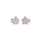 Tiny Stars Diamond Stud Earrings 18 KT / Rose Gold