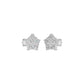 Tiny Stars Diamond Stud Earrings 18 KT / White Gold