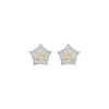 Tiny Stars Diamond Stud Earrings 18 KT / Yellow Gold
