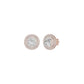 The Queen's Orb Diamond Stud Earrings 18 KT / Rose Gold