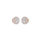 The Queen's Orb Diamond Stud Earrings 18 KT / Rose Gold