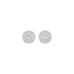 The Queen's Orb Diamond Stud Earrings 18 KT / White Gold