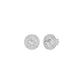The Queen's Orb Diamond Stud Earrings 18 KT / White Gold