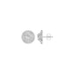The Queen's Orb Diamond Stud Earrings 18 KT / White Gold