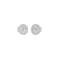 The Queen's Orb Diamond Stud Earrings 18 KT / White Gold