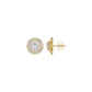 The Queen's Orb Diamond Stud Earrings 18 KT / Yellow Gold