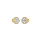 The Queen's Orb Diamond Stud Earrings 18 KT / Yellow Gold