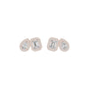 Dazzle Tabs Diamond Stud Earrings 18 KT / Rose Gold