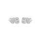 Dazzle Tabs Diamond Stud Earrings 18 KT / White Gold