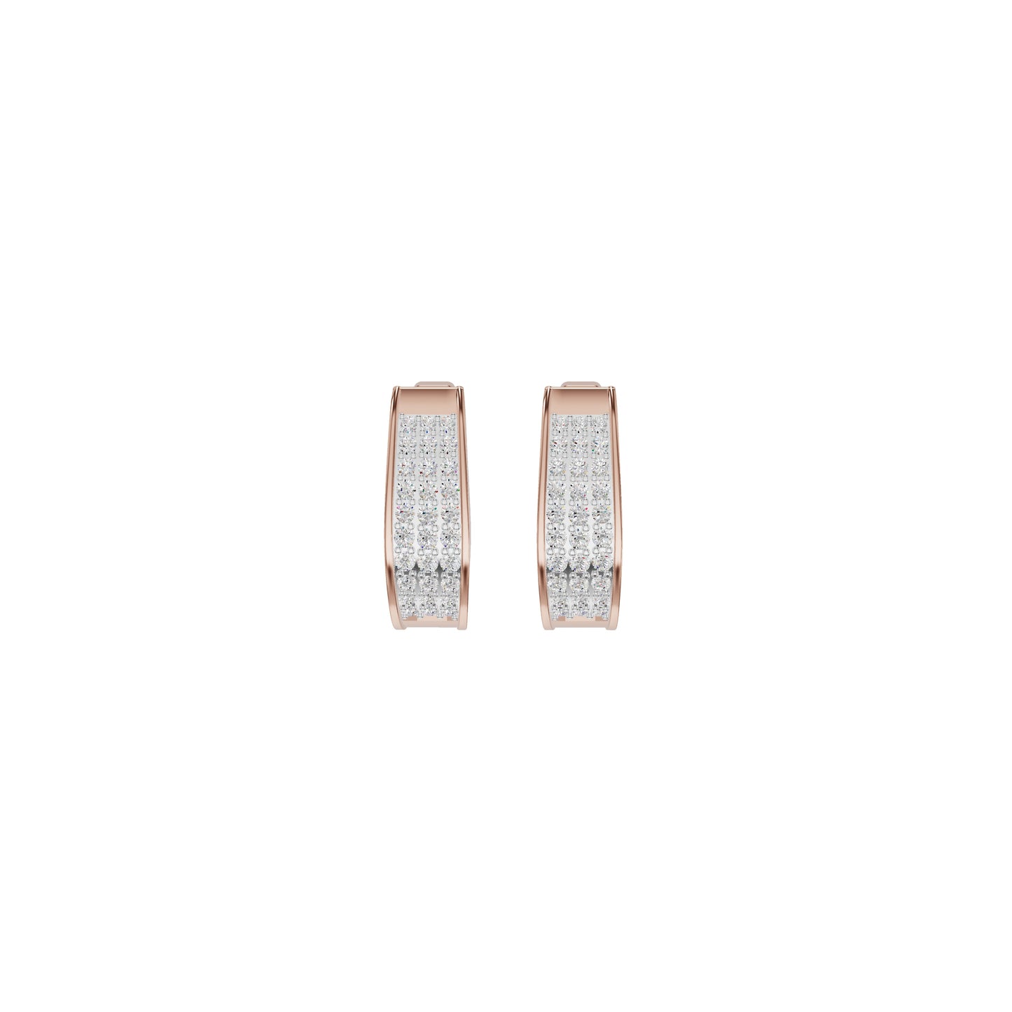 Aurelle Diamond Hoops Earrings