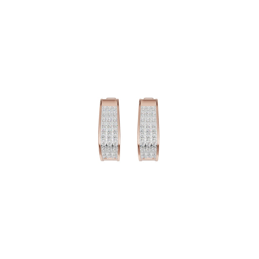 Aurelle Diamond Hoops Earrings