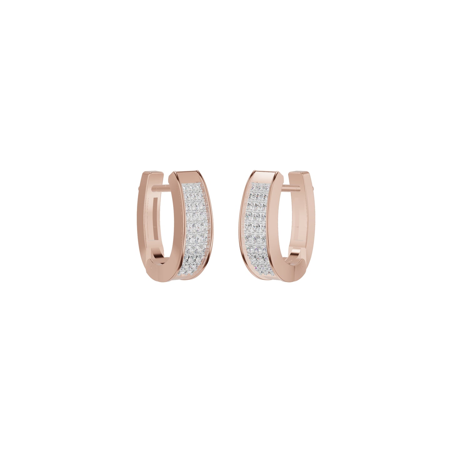 Aurelle Diamond Hoops Earrings